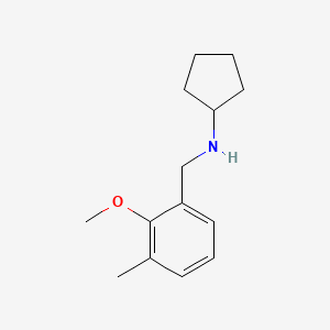 molecular formula C14H21NO B7902727 Cyclopentyl-(2-methoxy-3-methyl-benzyl)-amine 