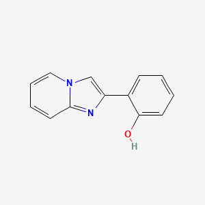 molecular formula C13H10N2O B7902754 2-(咪唑并[1,2-a]吡啶-2-基)苯酚 CAS No. 57636-32-5