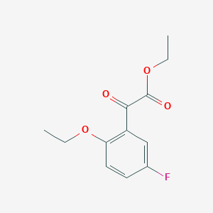 molecular formula C12H13FO4 B7902774 Ethyl 2-ethoxy-5-fluorobenzoylformate 