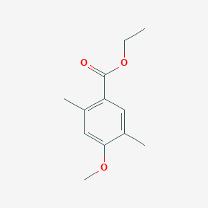 molecular formula C12H16O3 B7902795 Ethyl 4-methoxy-2,5-dimethylbenzoate 