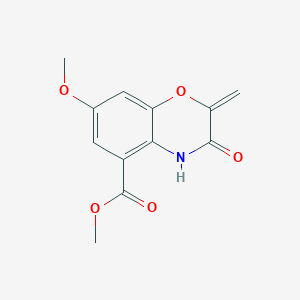 molecular formula C12H11NO5 B079028 Macromomycin B CAS No. 12634-34-3