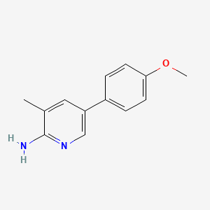 molecular formula C13H14N2O B7902809 5-(4-Methoxyphenyl)-3-methylpyridin-2-amine 