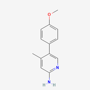 2-Amino-5-(4-methoxyphenyl)-4-methylpyridine