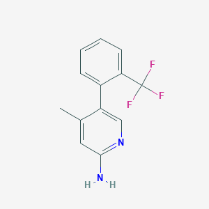 4-Methyl-5-(2-(trifluoromethyl)phenyl)pyridin-2-amine