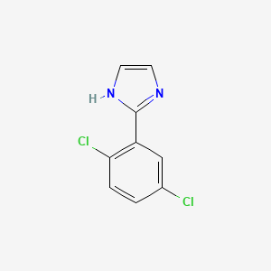 molecular formula C9H6Cl2N2 B7902844 2-(2,5-二氯苯基)咪唑 