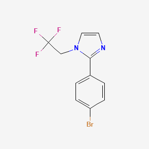 2-(4-Bromophenyl)-1-(2,2,2-trifluoroethyl)-1H-imidazole