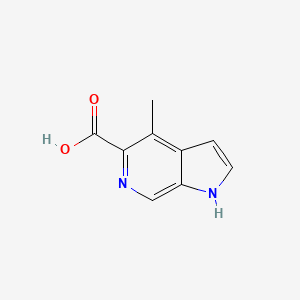 molecular formula C9H8N2O2 B7902926 4-Methyl-1H-pyrrolo[2,3-C]pyridine-5-carboxylic acid 