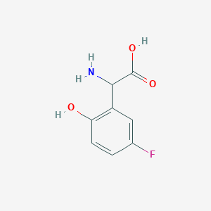 2-Amino-2-(5-fluoro-2-hydroxyphenyl)acetic acid