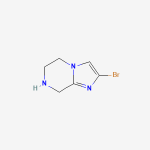 molecular formula C6H8BrN3 B7902978 2-Bromo-5,6,7,8-tetrahydroimidazo[1,2-a]pyrazine 