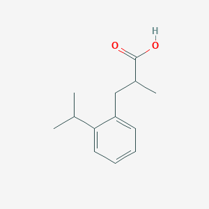 molecular formula C13H18O2 B7903007 3-(2-Isopropylphenyl)-2-methylpropanoic acid 