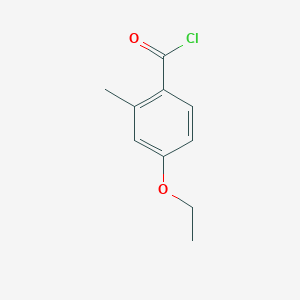 molecular formula C10H11ClO2 B7903047 4-Ethoxy-2-methylbenzoyl chloride 