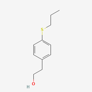 molecular formula C11H16OS B7903075 4-(n-Propylthio)phenethyl alcohol 