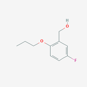 molecular formula C10H13FO2 B7903076 (5-Fluoro-2-propoxyphenyl)methanol 