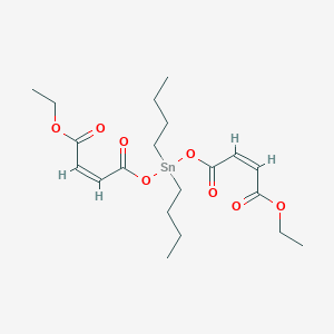molecular formula C20H32O8Sn B079031 Ethyl (Z,Z)-9,9-dibutyl-4,7,11-trioxo-3,8,10-trioxa-9-stannatetradeca-5,12-dien-14-oate CAS No. 13173-04-1