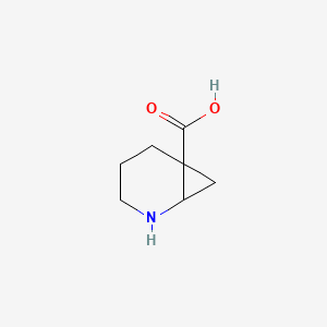 molecular formula C7H11NO2 B7903101 2-Azabicyclo[4.1.0]heptane-6-carboxylic acid 