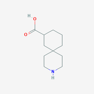molecular formula C11H19NO2 B7903167 3-Azaspiro[5.5]undecane-10-carboxylic acid 