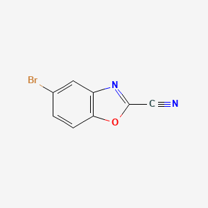 molecular formula C8H3BrN2O B7903171 5-Bromobenzo[d]oxazole-2-carbonitrile 