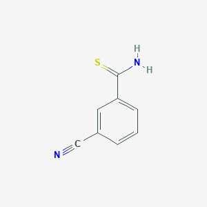 molecular formula C8H6N2S B7903229 3-Cyanobenzene-1-carbothioamide 
