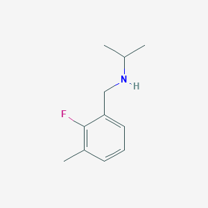 molecular formula C11H16FN B7903256 [(2-Fluoro-3-methylphenyl)methyl](propan-2-yl)amine 