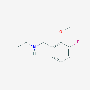 molecular formula C10H14FNO B7903264 Ethyl[(3-fluoro-2-methoxyphenyl)methyl]amine 