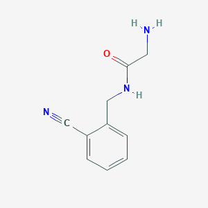 molecular formula C10H11N3O B7903273 2-Amino-N-(2-cyano-benzyl)-acetamide 