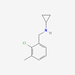 molecular formula C11H14ClN B7903294 n-(2-Chloro-3-methylbenzyl)cyclopropanamine 