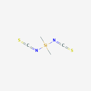 molecular formula C4H6N2S2Si B079033 Silane, diisothiocyanatodimethyl- CAS No. 13125-51-4