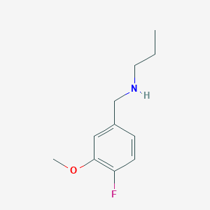 molecular formula C11H16FNO B7903303 [(4-Fluoro-3-methoxyphenyl)methyl](propyl)amine 