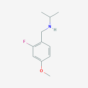 molecular formula C11H16FNO B7903306 N-(2-Fluoro-4-methoxybenzyl)propan-2-amine 