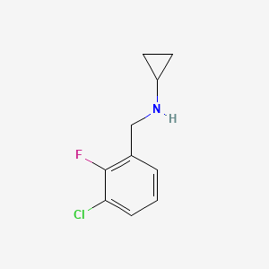 N-[(3-chloro-2-fluorophenyl)methyl]cyclopropanamine