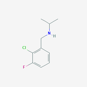 molecular formula C10H13ClFN B7903330 [(2-Chloro-3-fluorophenyl)methyl](propan-2-yl)amine 