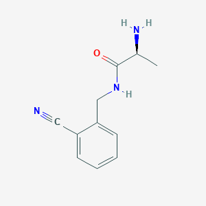 molecular formula C11H13N3O B7903336 (S)-2-Amino-N-(2-cyano-benzyl)-propionamide 