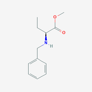 molecular formula C12H17NO2 B7903349 methyl (2S)-2-(benzylamino)butanoate 