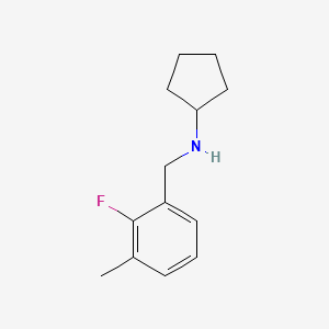 N-[(2-fluoro-3-methylphenyl)methyl]cyclopentanamine