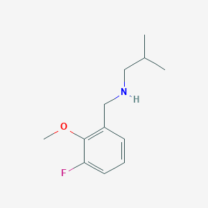 molecular formula C12H18FNO B7903360 [(3-Fluoro-2-methoxyphenyl)methyl](2-methylpropyl)amine 
