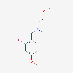 molecular formula C11H16FNO2 B7903370 N-(2-Fluoro-4-methoxybenzyl)-2-methoxyethanamine 