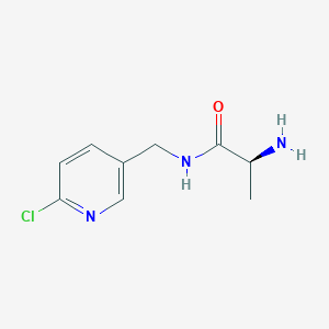 molecular formula C9H12ClN3O B7903385 (S)-2-Amino-N-(6-chloro-pyridin-3-ylmethyl)-propionamide 