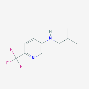 molecular formula C10H13F3N2 B7903391 N-Isobutyl-6-(trifluoromethyl)pyridin-3-amine 