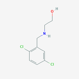 molecular formula C9H11Cl2NO B7903393 2-(2,5-Dichloro-benzylamino)-ethanol 