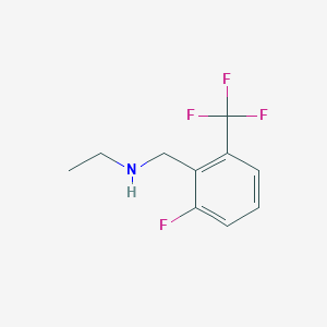 molecular formula C10H11F4N B7903405 N-(2-Fluoro-6-(trifluoromethyl)benzyl)ethanamine 