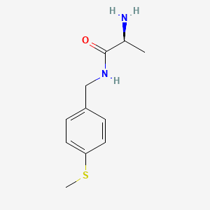 molecular formula C11H16N2OS B7903426 (S)-2-Amino-N-(4-methylsulfanyl-benzyl)-propionamide 