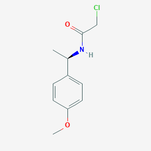 molecular formula C11H14ClNO2 B7903432 (R)-2-Chloro-N-(1-(4-methoxyphenyl)ethyl)acetamide 