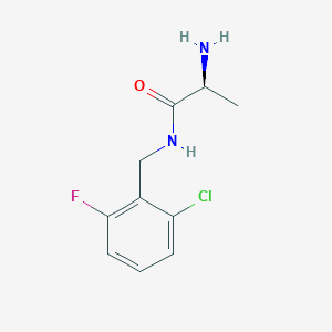 molecular formula C10H12ClFN2O B7903452 (S)-2-Amino-N-(2-chloro-6-fluoro-benzyl)-propionamide 