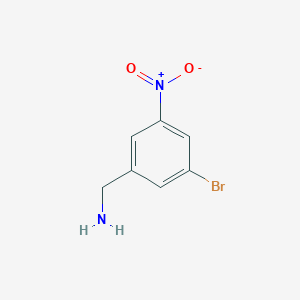 molecular formula C7H7BrN2O2 B7903455 (3-Bromo-5-nitrophenyl)methanamine 