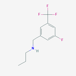 {[3-Fluoro-5-(trifluoromethyl)phenyl]methyl}(propyl)amine