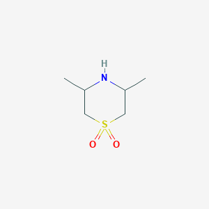 molecular formula C6H13NO2S B7903511 3,5-Dimethyl-thiomorpholine 1,1-dioxide 