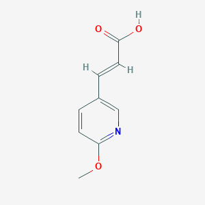 molecular formula C9H9NO3 B7903604 (E)-3-(6-Methoxypyridin-3-YL)acrylic acid 