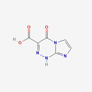 molecular formula C6H4N4O3 B7903611 4-Oxo-1H,4H-imidazo[2,1-C][1,2,4]triazine-3-carboxylic acid 