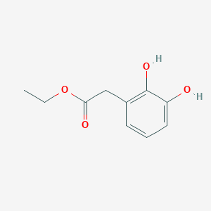 molecular formula C10H12O4 B7903654 Ethyl 2,3-dihydroxybenzeneacetate 