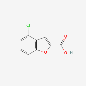 molecular formula C9H5ClO3 B7903661 4-Chlorobenzofuran-2-carboxylic acid 
